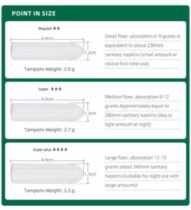 Wholesale 100% cotton tampons with private label packaging available for bulk buyers