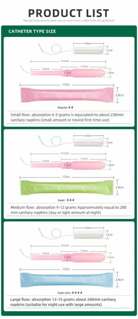 applicator tampons