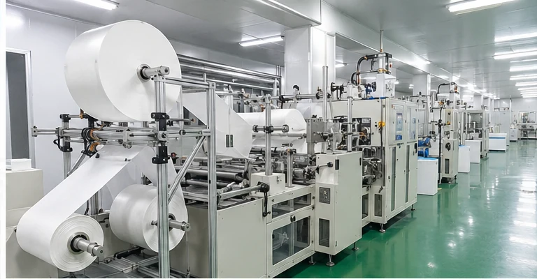 Tampon production line and manufacturing equipment