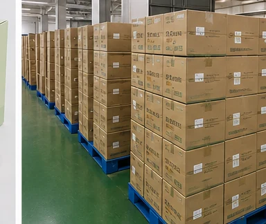 Finished goods warehouse for international orders
