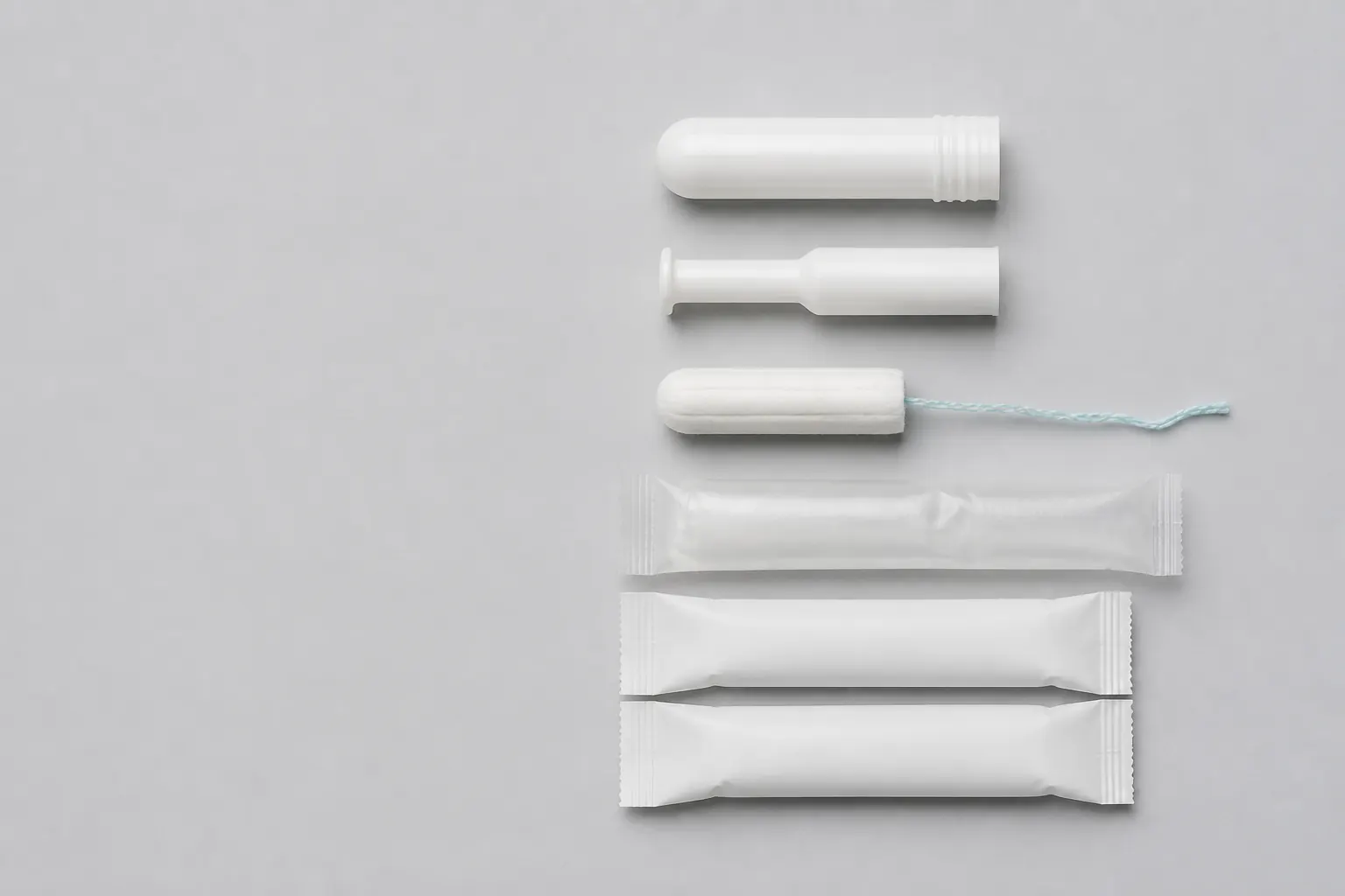 Comparison of applicator and non-applicator tampon product components