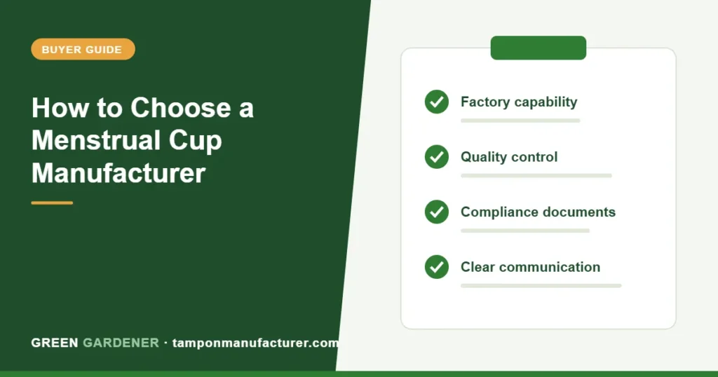 How to Choose a Menstrual Cup Manufacturer
