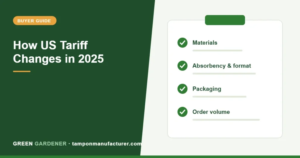 How US Tariff Changes in 2025–2026 Are Affecting Tampon and Femcare OEM Sourcing Costs — And What Brands Should Do