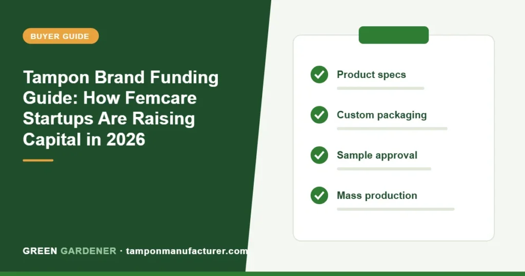 Tampon Brand Funding Guide: How Femcare Startups Are Raising Capital in 2026