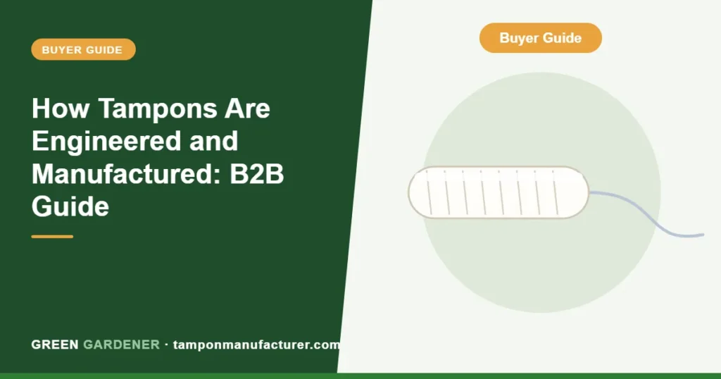 How Tampons Are Engineered and Manufactured: B2B Guide