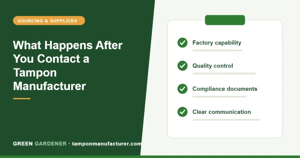 What Happens After You Contact a Tampon Manufacturer